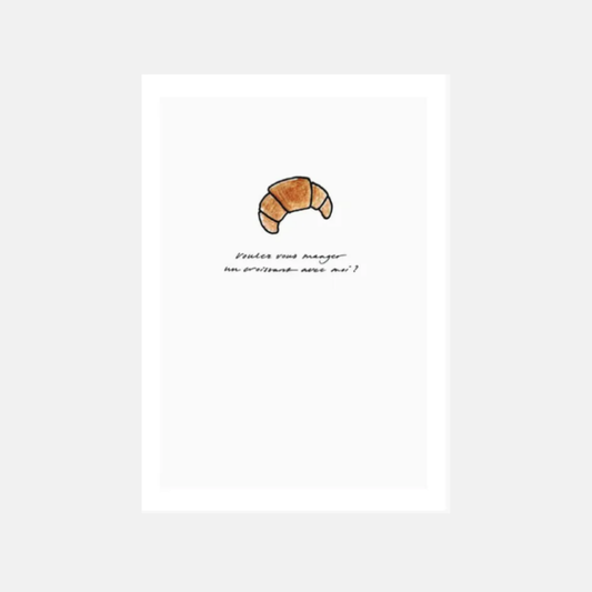 Postcard - Croissant