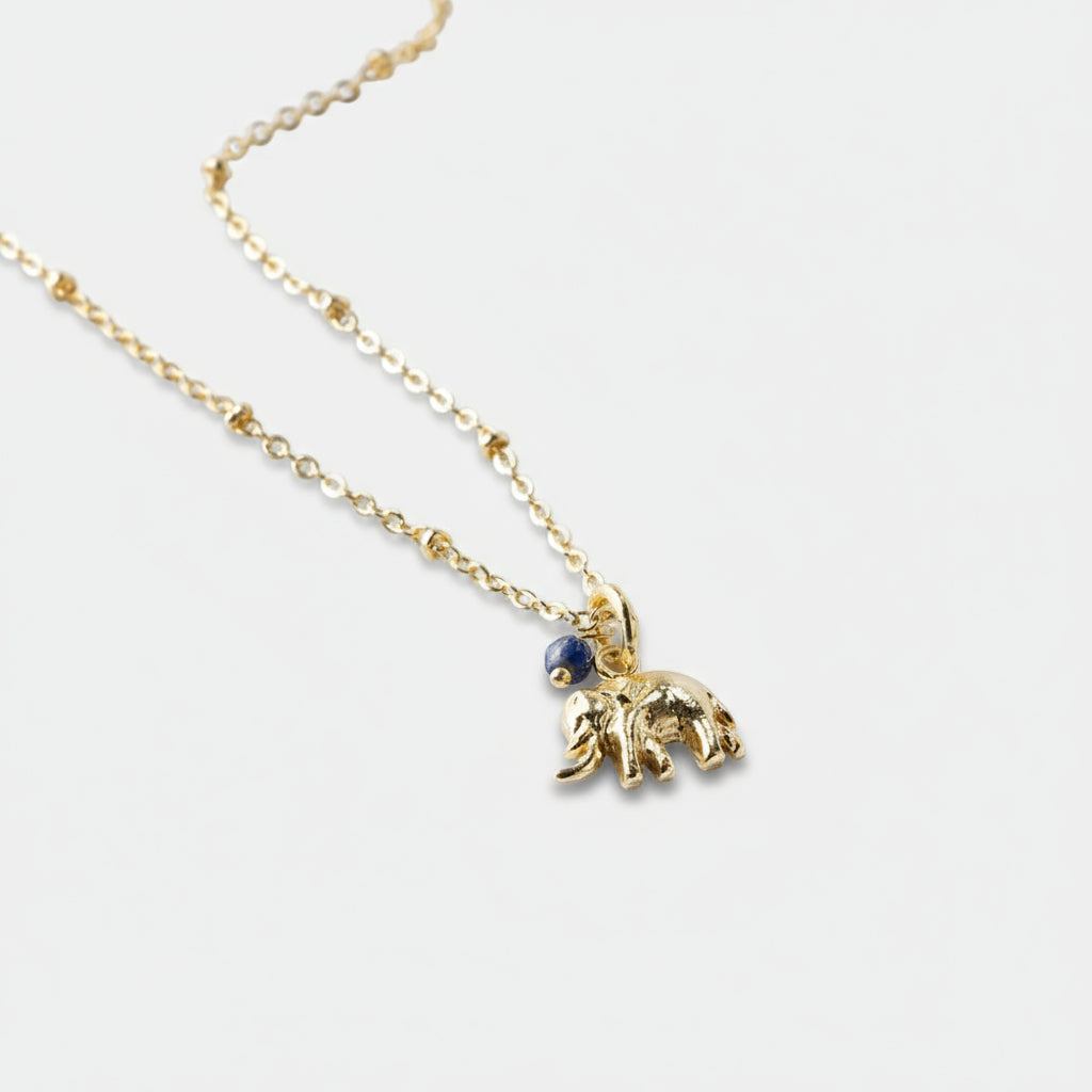 Convinced Lapis lazuli necklace gold chain