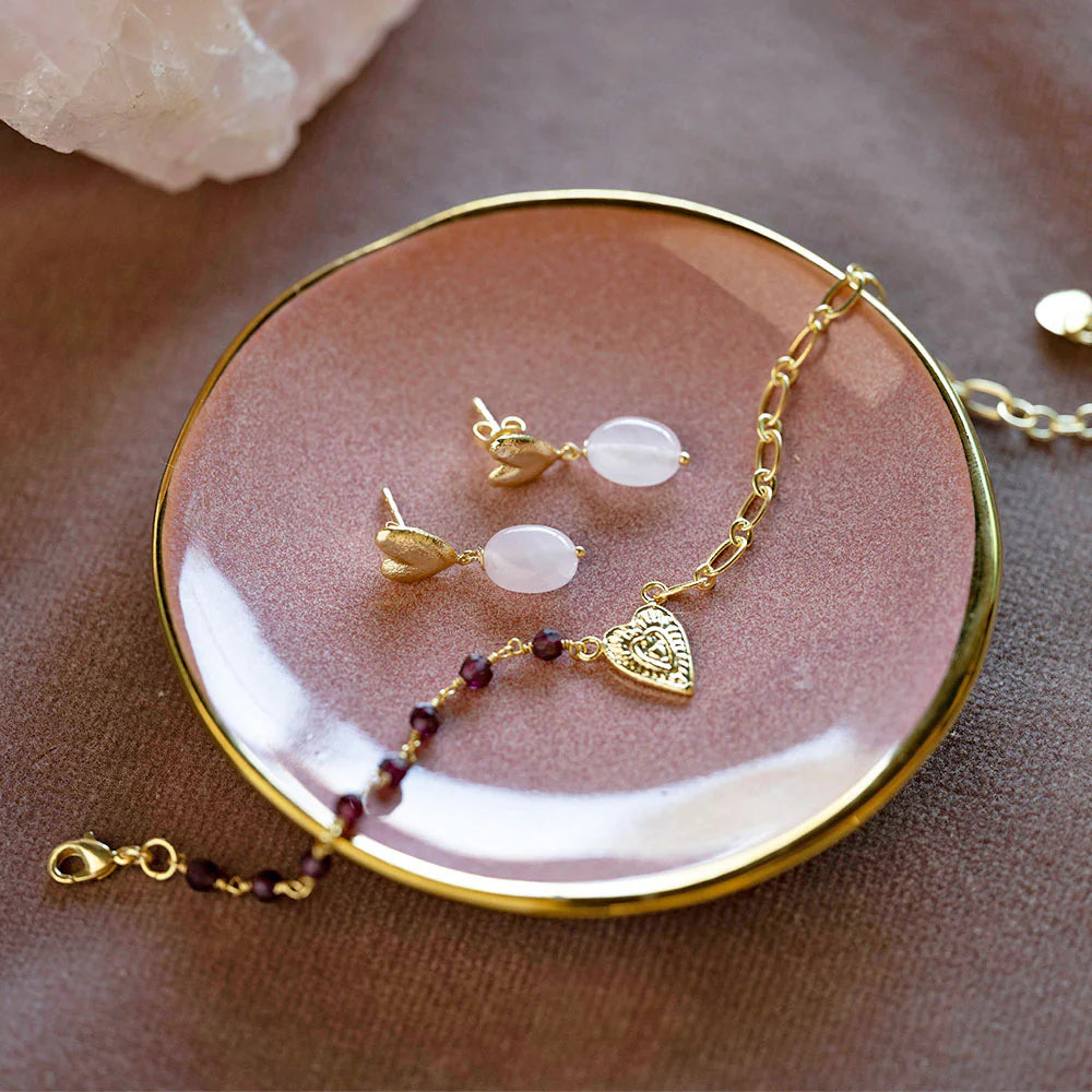 Heavenly Rose Quartz Earrings