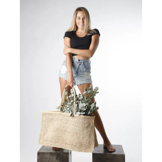 Rieten Tas - ALICE 3XL Naturel