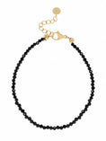 Afbeelding laden in Galerijviewer, Armbandje met fijne gemstones / zwart
