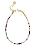 Load image into Gallery viewer, Armbandje met fijne gemstones / multicolori
