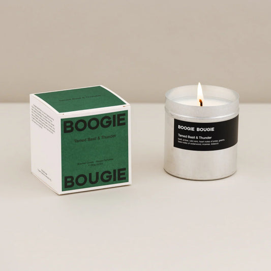 BOOGIE BOUGIE | Candle Tamed Basil & Thunder