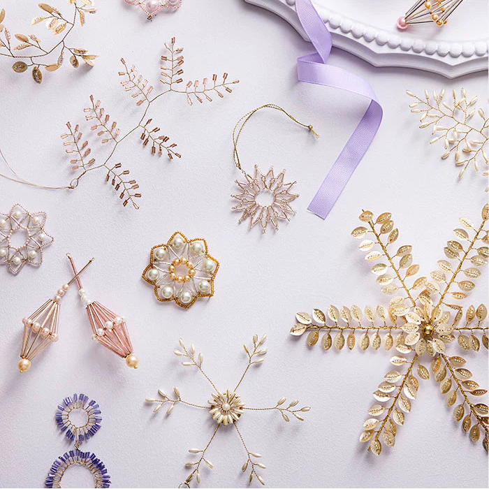 Beaded Ornament Star Ø13cm Gia Pearl