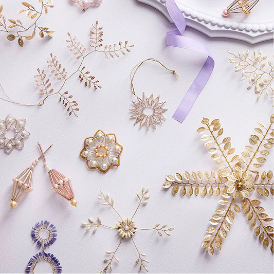 Beaded Ornament Star Ø13cm Gia Pearl