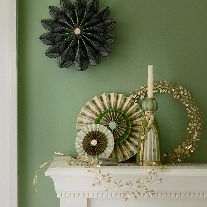 Beaded Wreath Ø36cm Clio Champagne