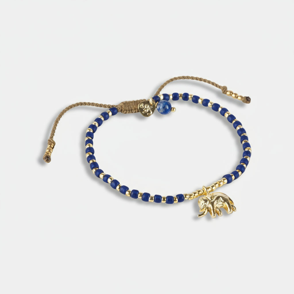 Hoping Lapis lazuli bracelet gold chain