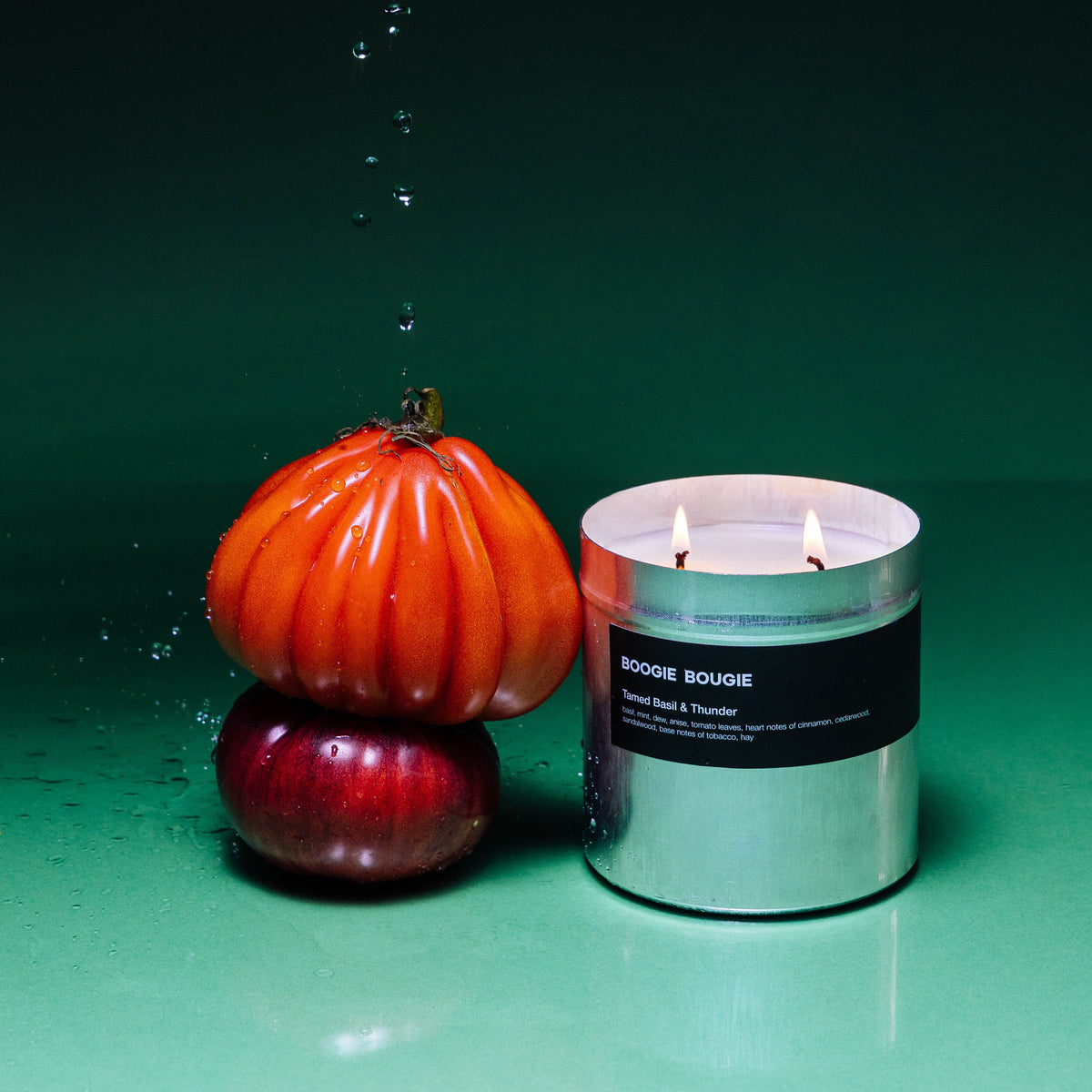 BOOGIE BOUGIE | Candle Tamed Basil & Thunder