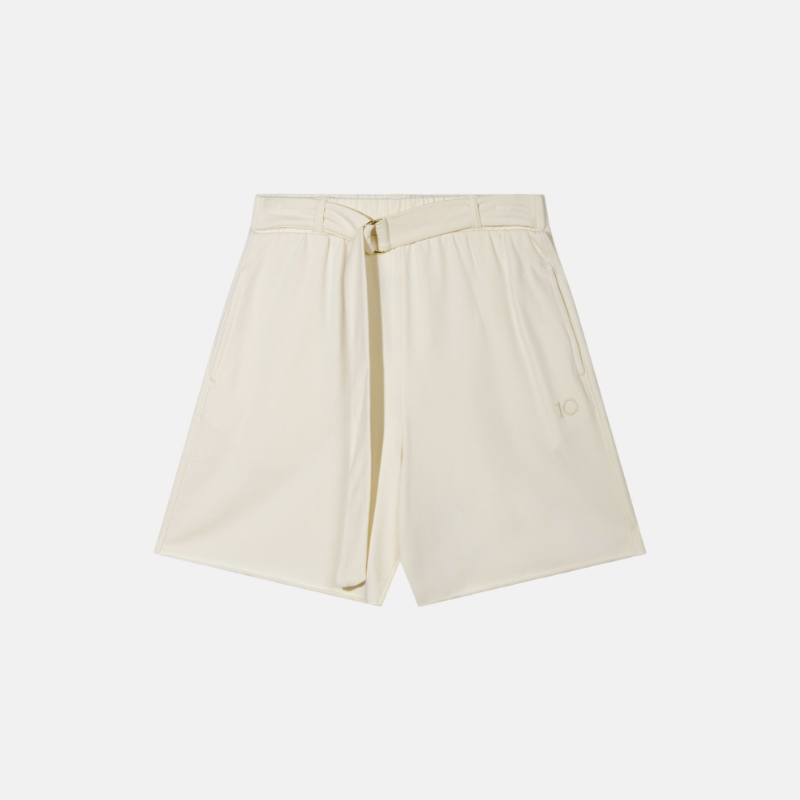 belted shorts fleece