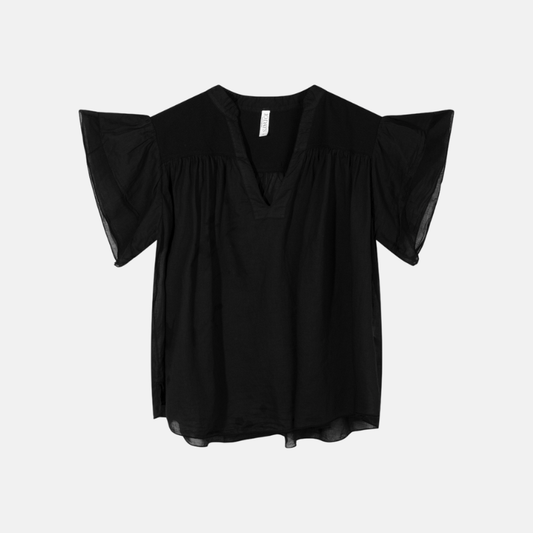 a-line ruffle top