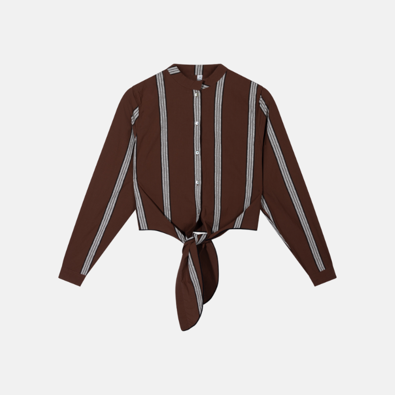 cropped knot blouse