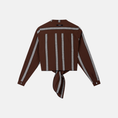 Afbeelding laden in Galerijviewer, cropped knot blouse
