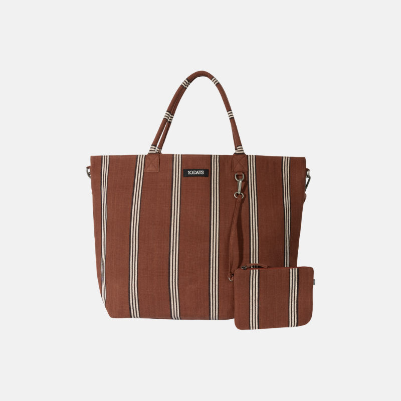 beach shopper stripes