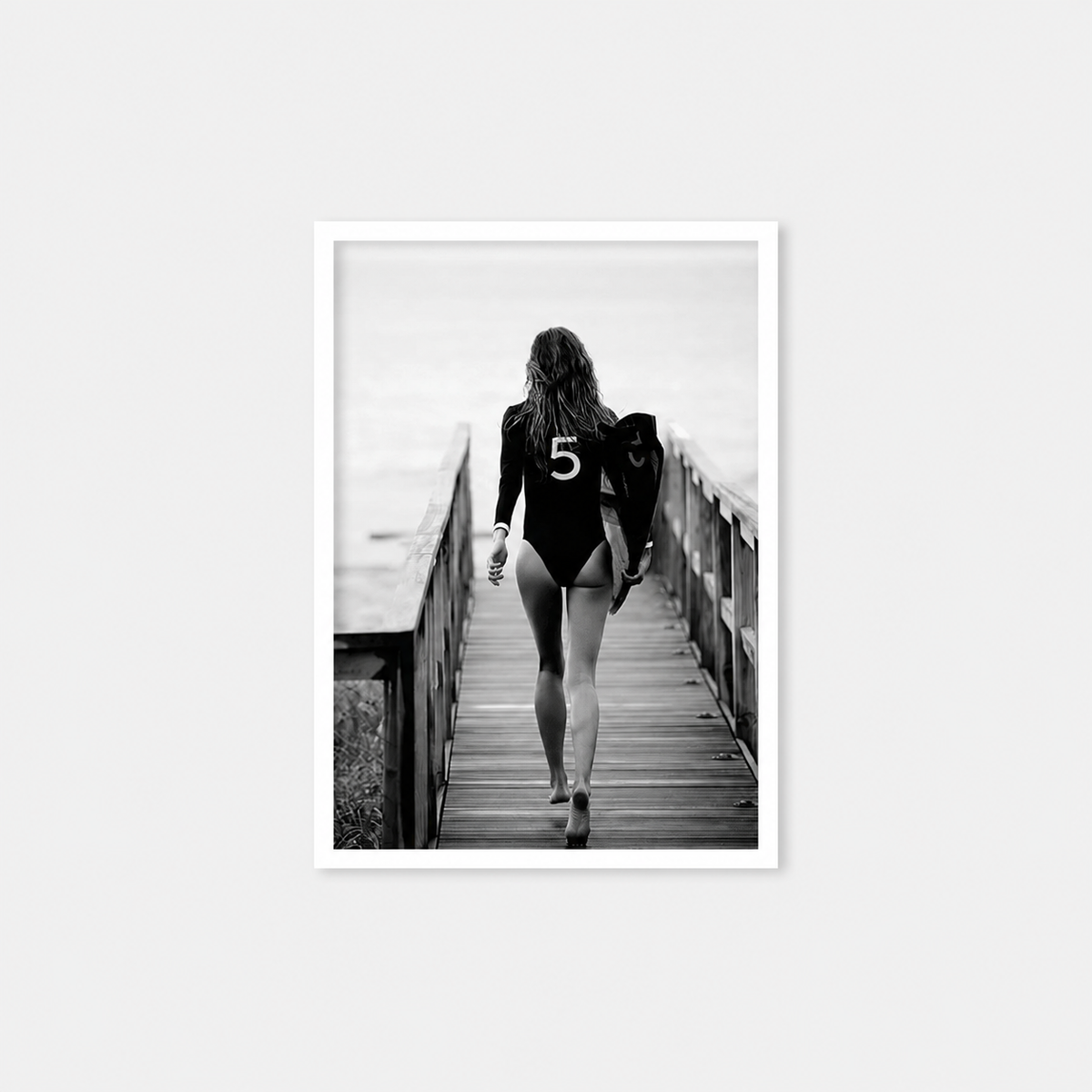 LOFT Coll. Framed Pic. | Surfboard Back WHITE