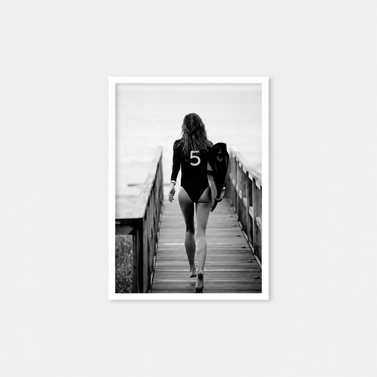 LOFT Coll. Framed Pic. | Surfboard Back WHITE