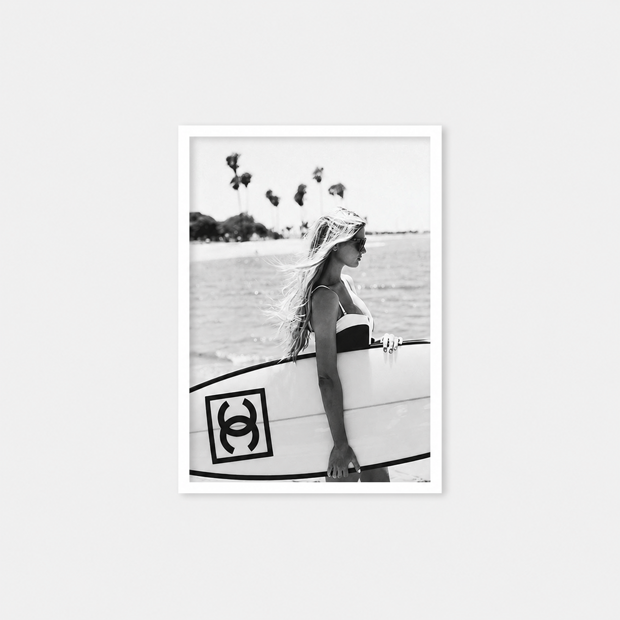 LOFT Coll. Framed Pic. | Chanel Surfboard WHITE