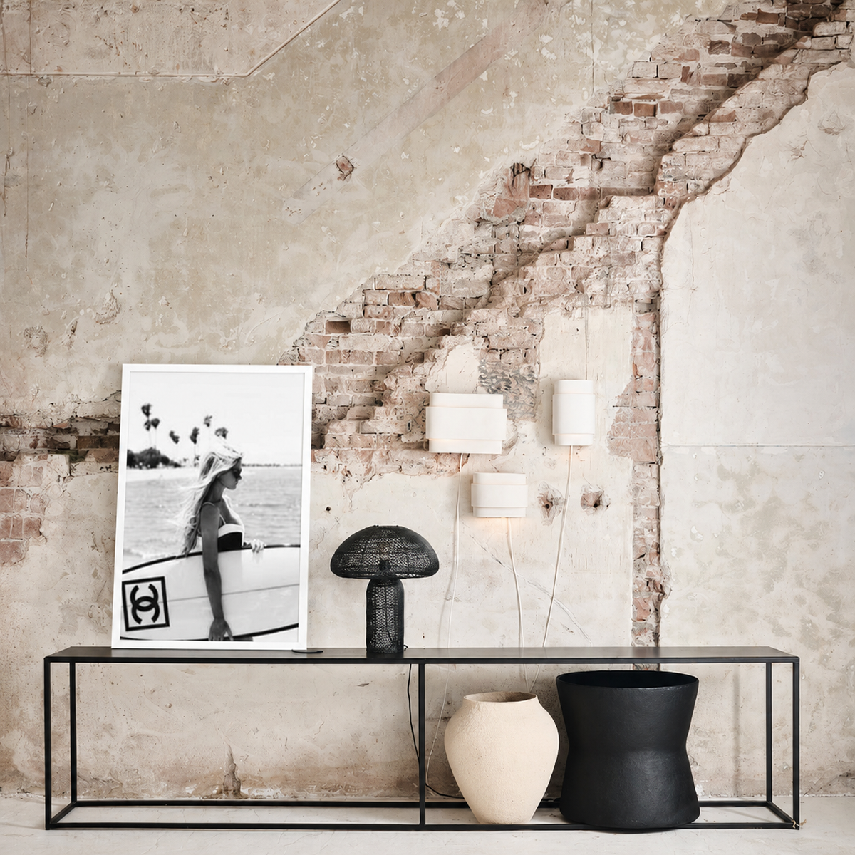 LOFT Coll. Framed Pic. | Chanel Surfboard WHITE