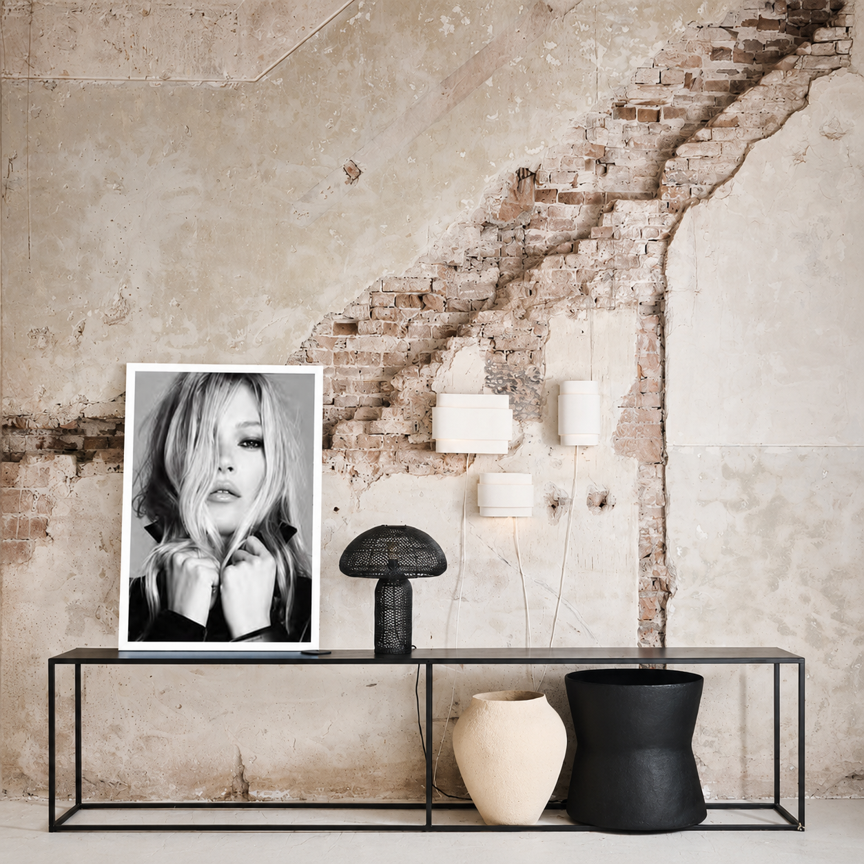 LOFT Coll. Framed Pic. | Kate Moss WHITE