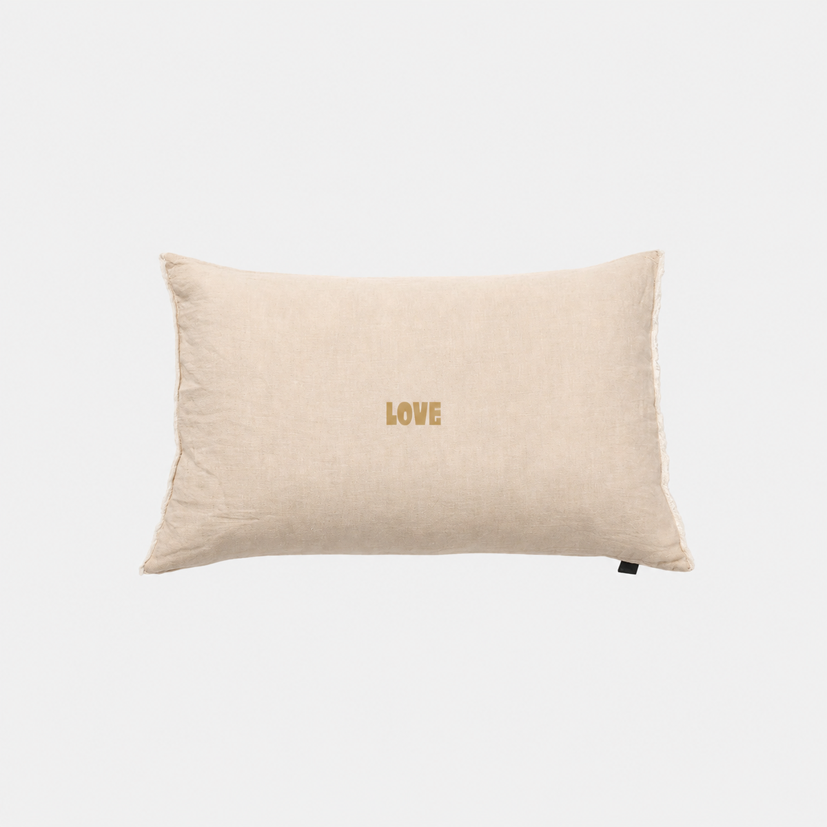 Kussenhoes Zand Bold LOVE Goud