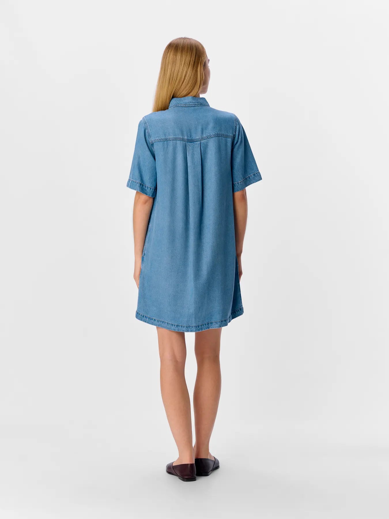 OBJFRAME 2/4 RE DENIM DRESS NOOS