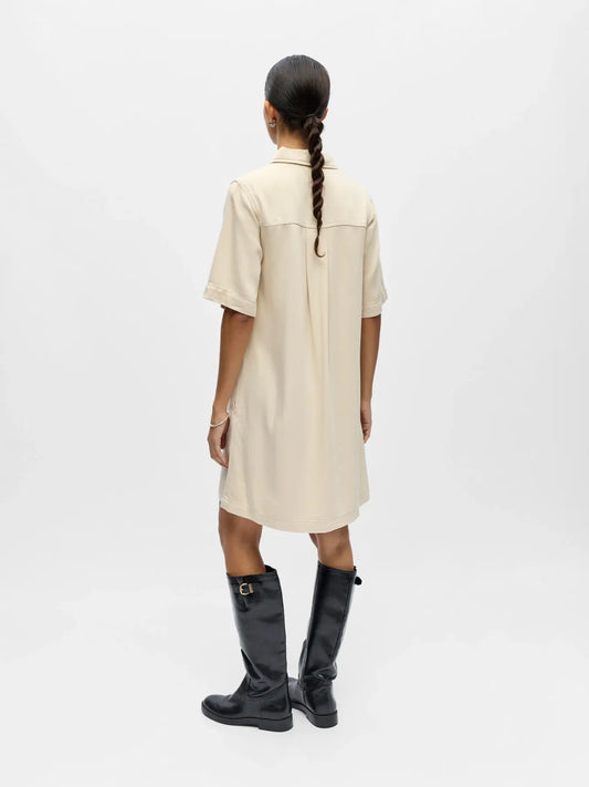 OBJFRAME 2/4 RE DENIM DRESS NOOS