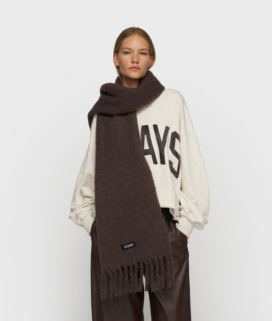 thick brushed scarf