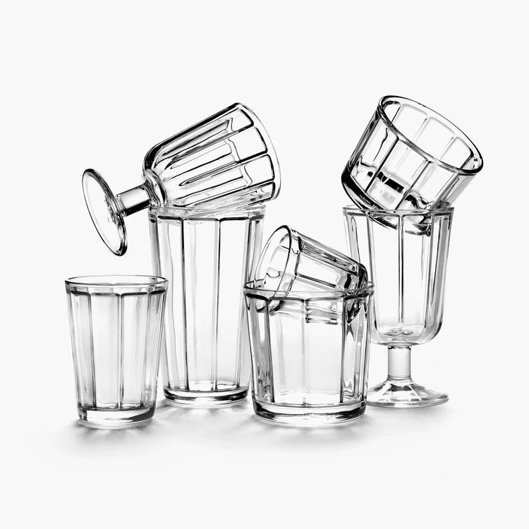 Set van 4 TUMBLER L glazen SERAX x Sergio Herman