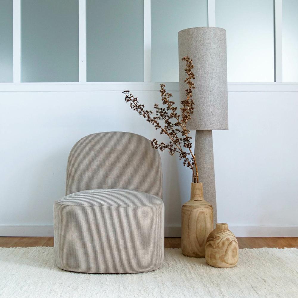 Vloerlamp Saturne Linnen