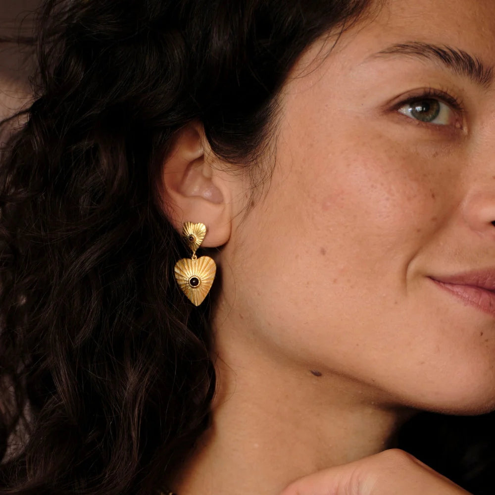 Empower Garnet Earrings GP