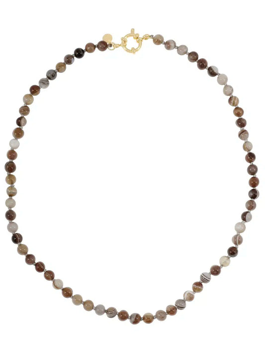 Fijne gemstone ketting / agaat-mêlée