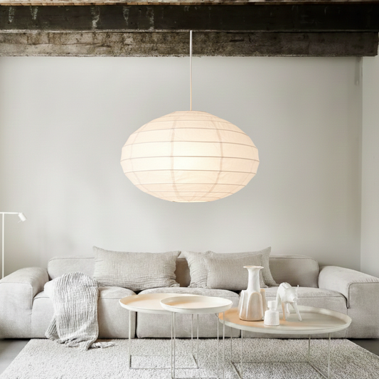 Hanglamp UFO WHITE COTTON 80CM