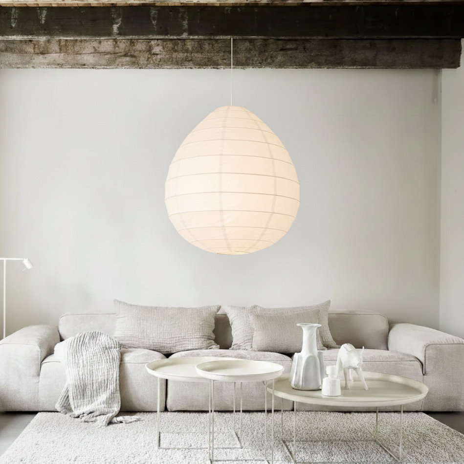 Hanglamp DROP WHITE COTTON
