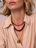Load image into Gallery viewer, Gemstone ketting / aubergine
