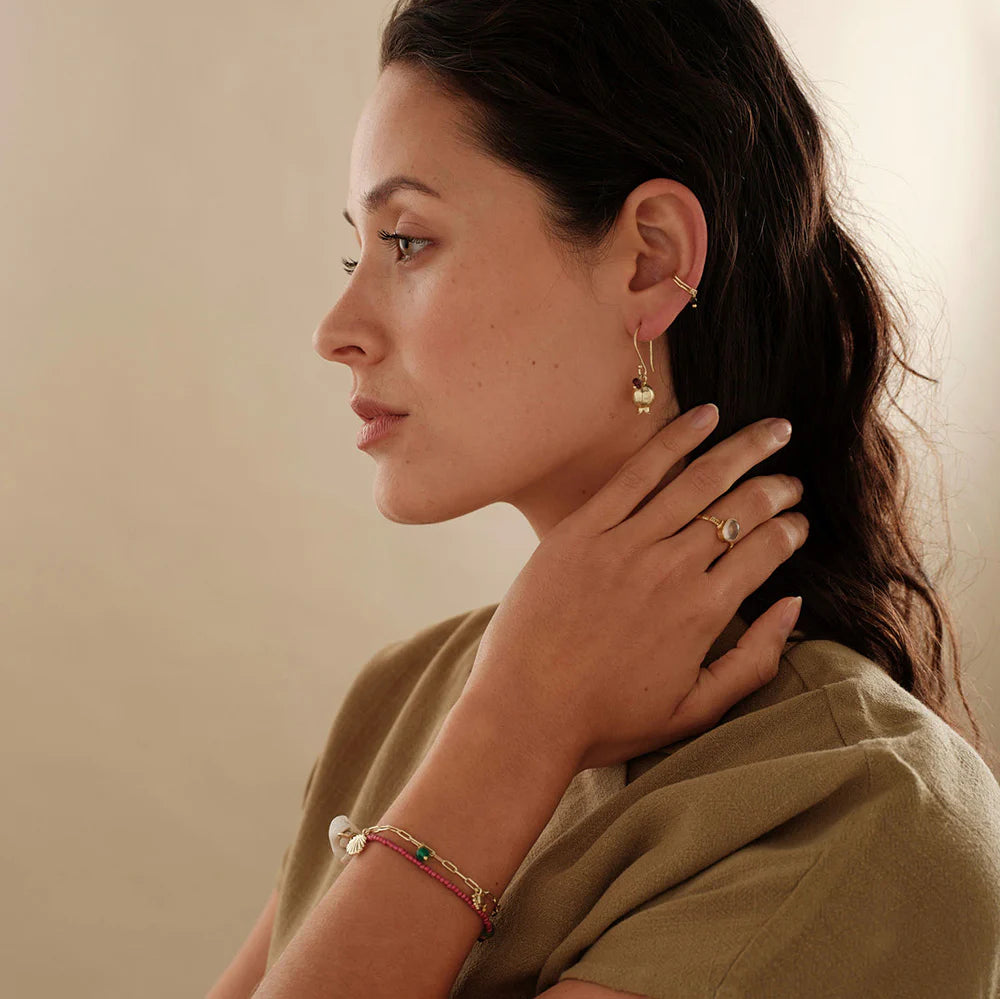 Hush Garnet Earrings