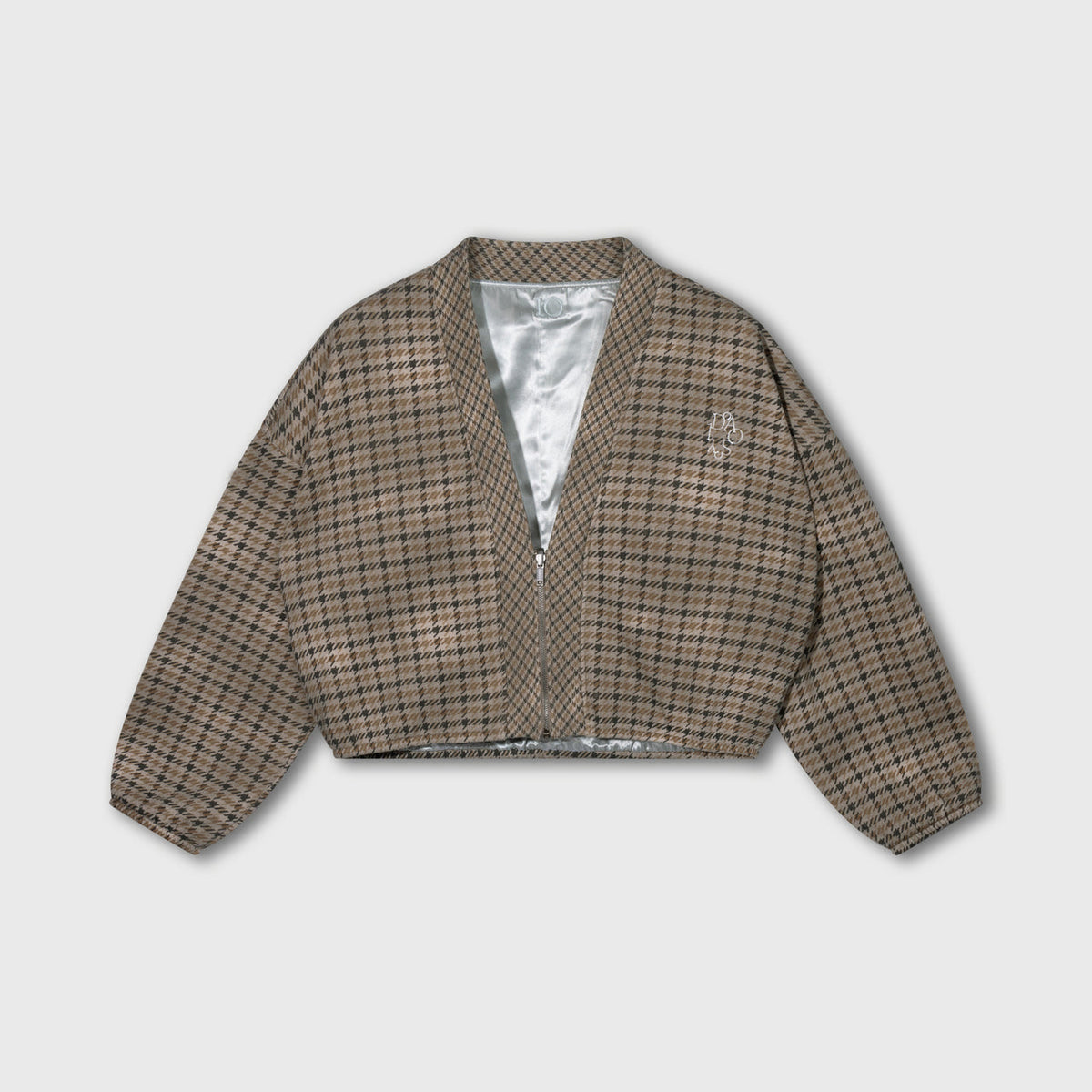 check cardigan reversible