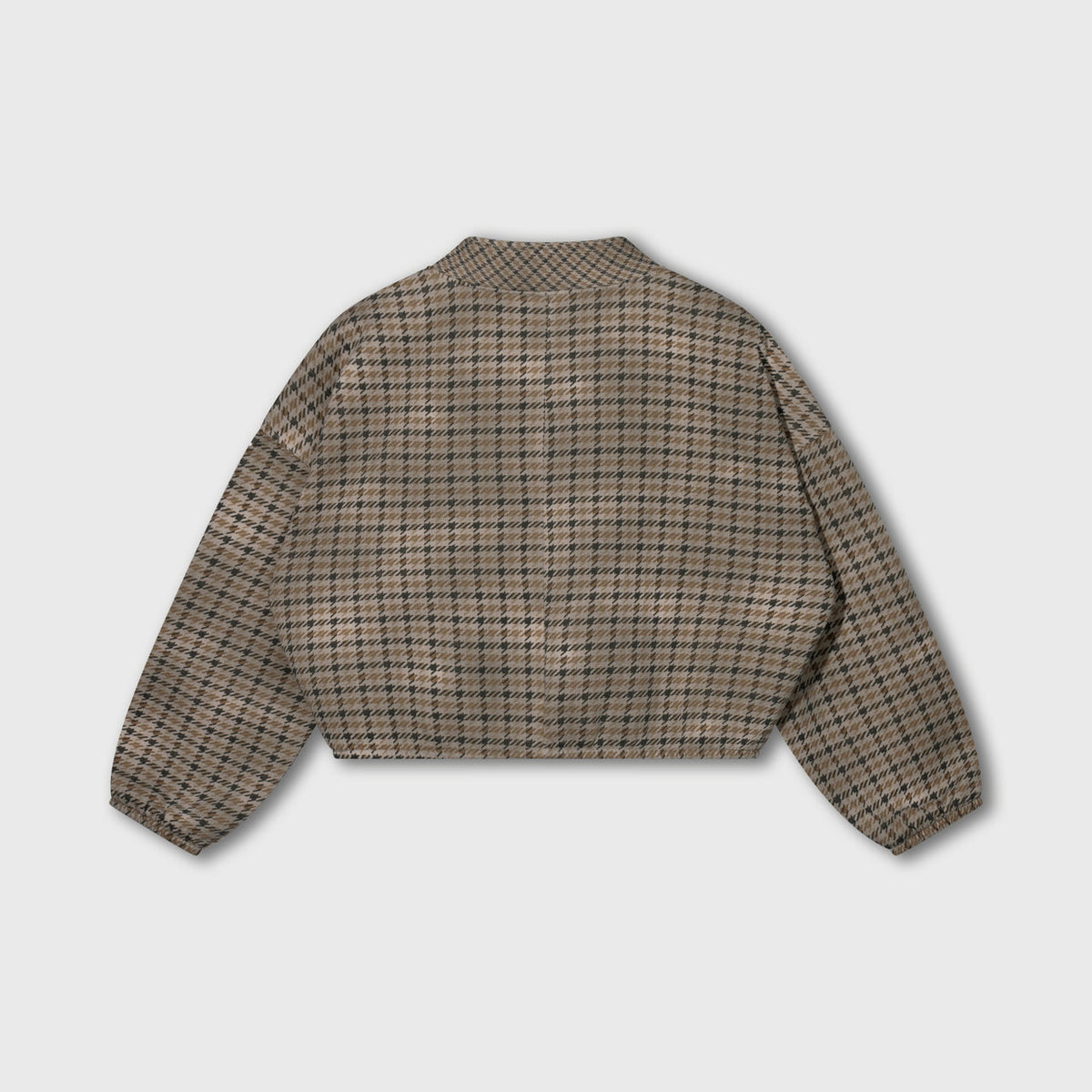 check cardigan reversible