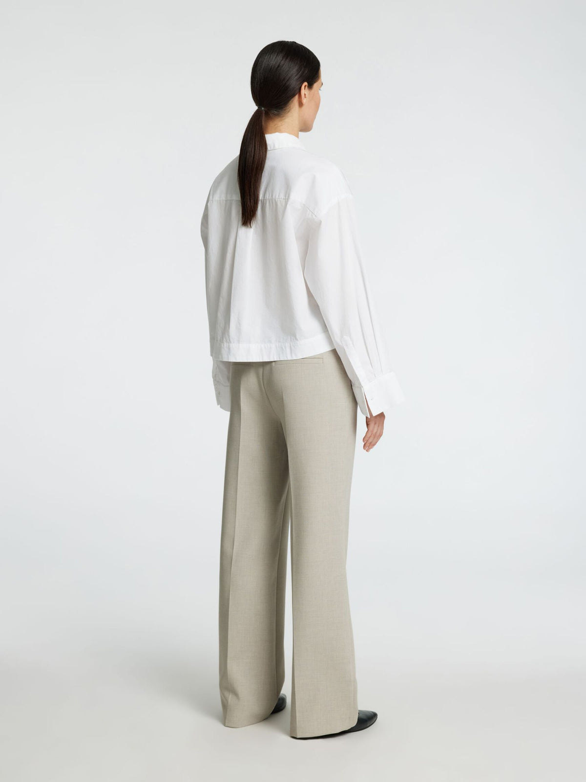 SLWASTHA LS CROPPED BOXY SHIRT NOOS