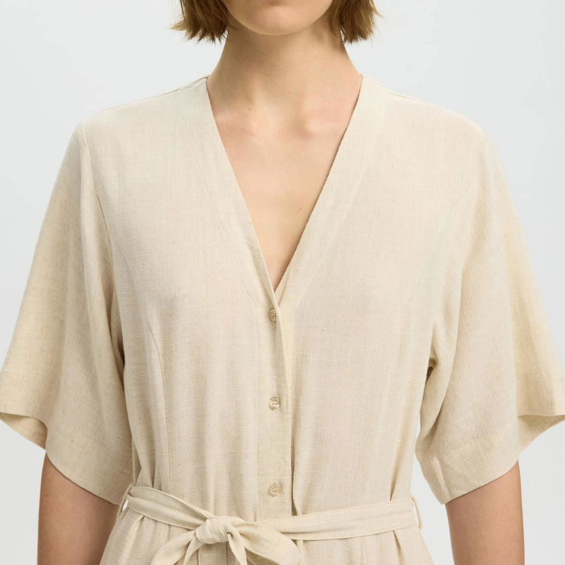 SLWVIVA REGULAR LINEN BLEND DRESS NOOS
