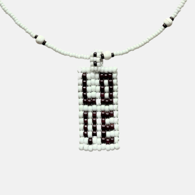 Cils Beaded LOVE Necklace Long
