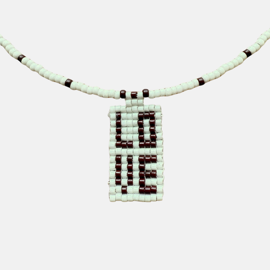 Cils Beaded LOVE Necklace Short