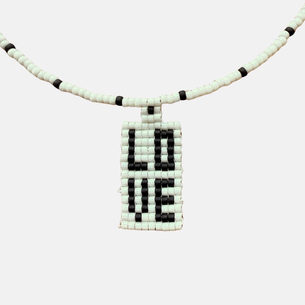 Cils Beaded LOVE Necklace Short