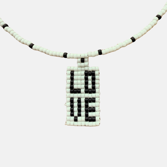 Cils Beaded LOVE Necklace Short