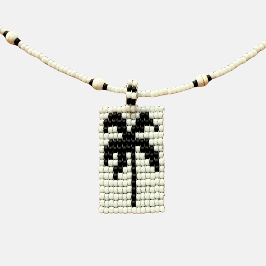 Cils Beaded PALM Necklace Long