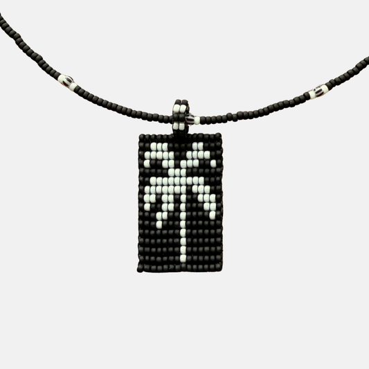 Cils Beaded PALM Necklace Long