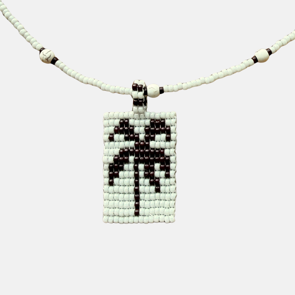 Cils Beaded PALM Necklace Long