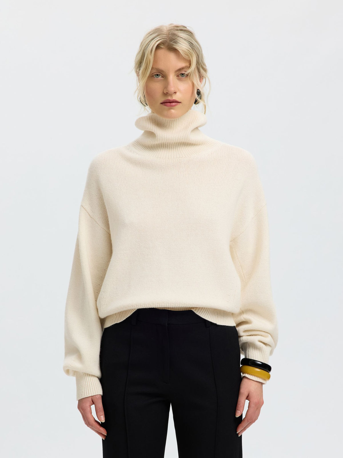 SLWELLIE LS KNIT ROLL NECK