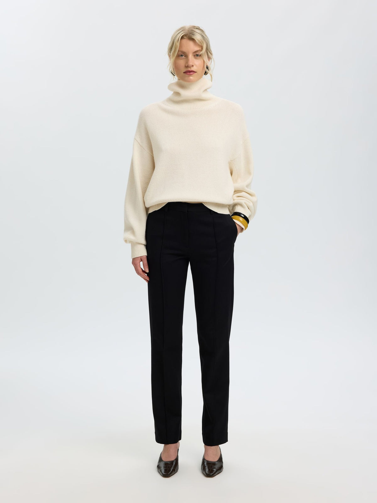 SLWELLIE LS KNIT ROLL NECK
