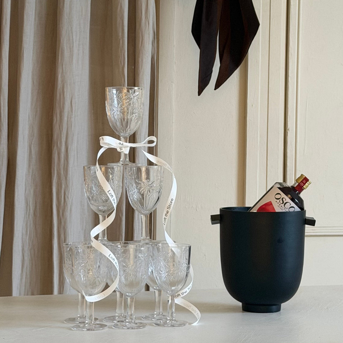 Palm wijnglas