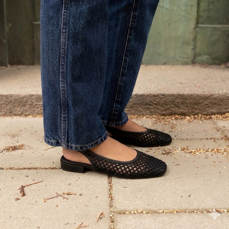 SLFMICHELLE BRAIDED SLINGBACK
