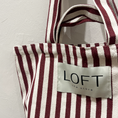 Afbeelding laden in Galerijviewer, The Stripe Bag Bordeaux
